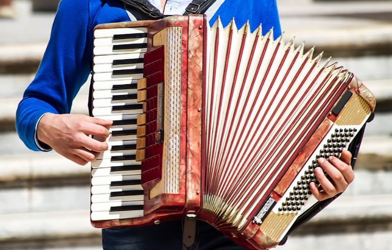 Aula de acordeon no Conservatório Schubert